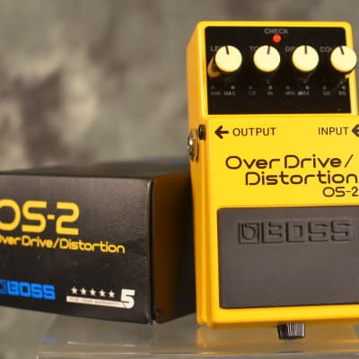 Boss OS-2 Overdrive / Distortion Pedal w 2 FREE Patch Cables & Fast n FREE Shipping Included image 1
