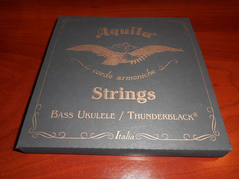 Aquila 140U Thunderblack 4String Bass Ukulele Strings Reverb