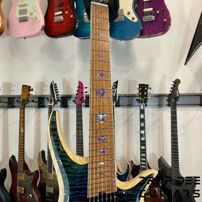 ViK Domineer H7ff "Blood Moon Surf" Multiscale Headless Electric Guitar w/ Case-Blood Moon Surf image 11