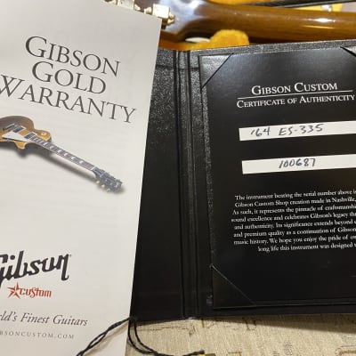 Gibson ES-335 Custom Shop 1964 Reissue - Vintage Burst, 3340g image 11