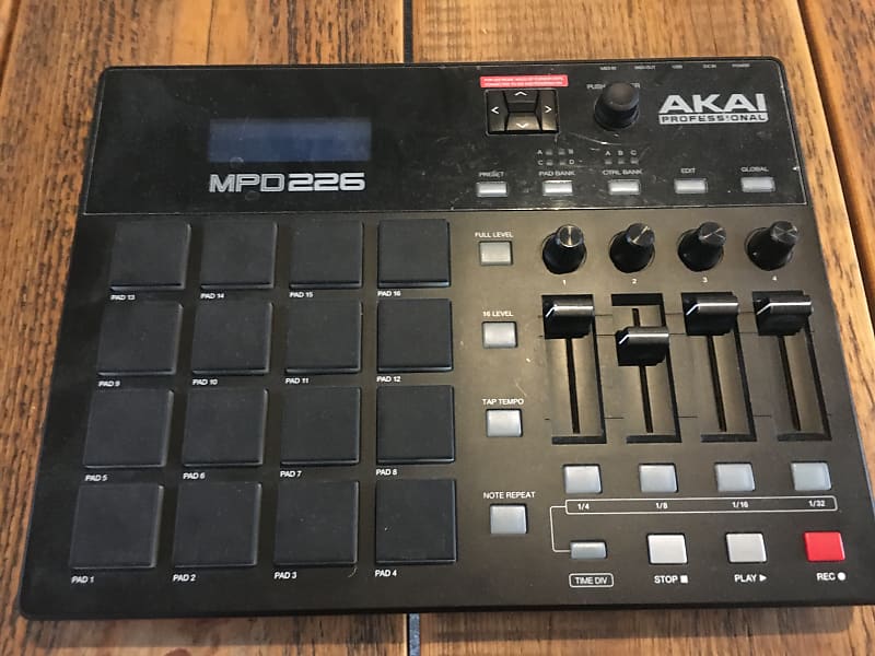 Akai Mpd226 Midi pad controller with sliders | Reverb UK