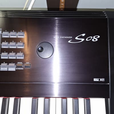 Yamaha S08 Late 90's 88-key Piano/Synth- Satin Black Beauty-Mint! image 2