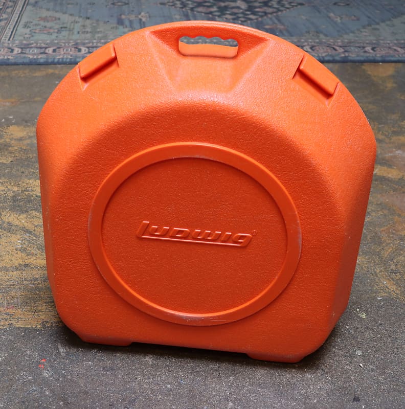 Vintage Ludwig Clamshell Snare Case Orange