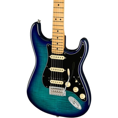 Fender Player Stratocaster HSS Plus Top Maple Fingerboard Limited-Edition Electric Guitar Blue Burst image 5