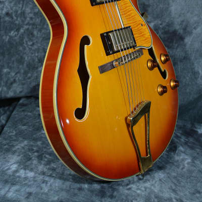 Landscape SA-101 Single Cut Prototype Hollow Body Archtop Electric 00s Made in Japan Sunburst w Case image 7