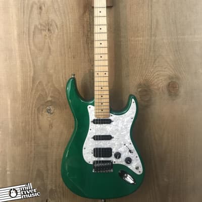 Carvin USA Bolt SSH Solidbody Electric Maple Neck Transparent Green w/ OHSC image 2