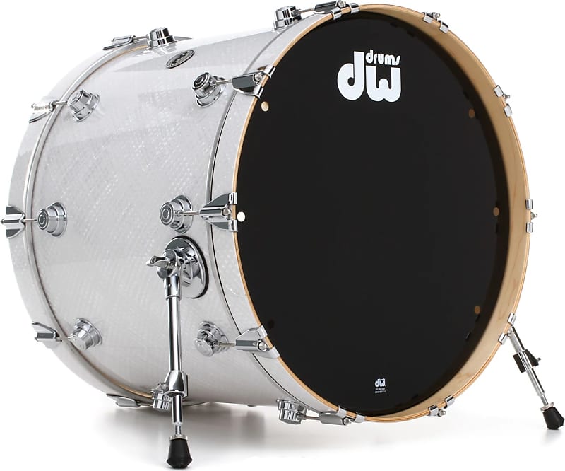 DW Collector's Series Finish Ply 5-piece Drum Shell Pack, White Crystal image 1