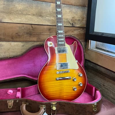 Gibson Custom 1960 R0 Les Paul Standard Reissue VOS Electric Guitar - Washed Cherry Sunburst image 1
