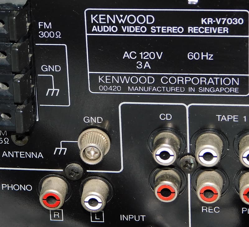 Kenwood KR-V7030 stereo receiver with phono input | Reverb