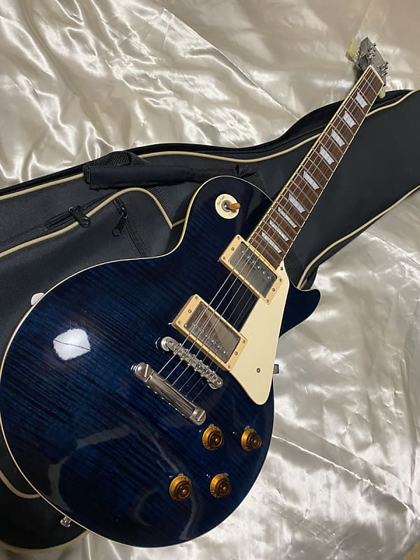 Tokai LS98F IB Love Rock Indigo Blue Made in Japan Les Paul Type Solid Body  Electric Guitar, v3042