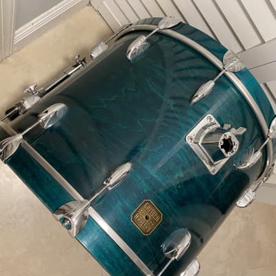 Gretsch Bass Drum 17" X 22" Vintage Mid 80's Caribbean Blue - MINT! PRICE DROP!! image 19