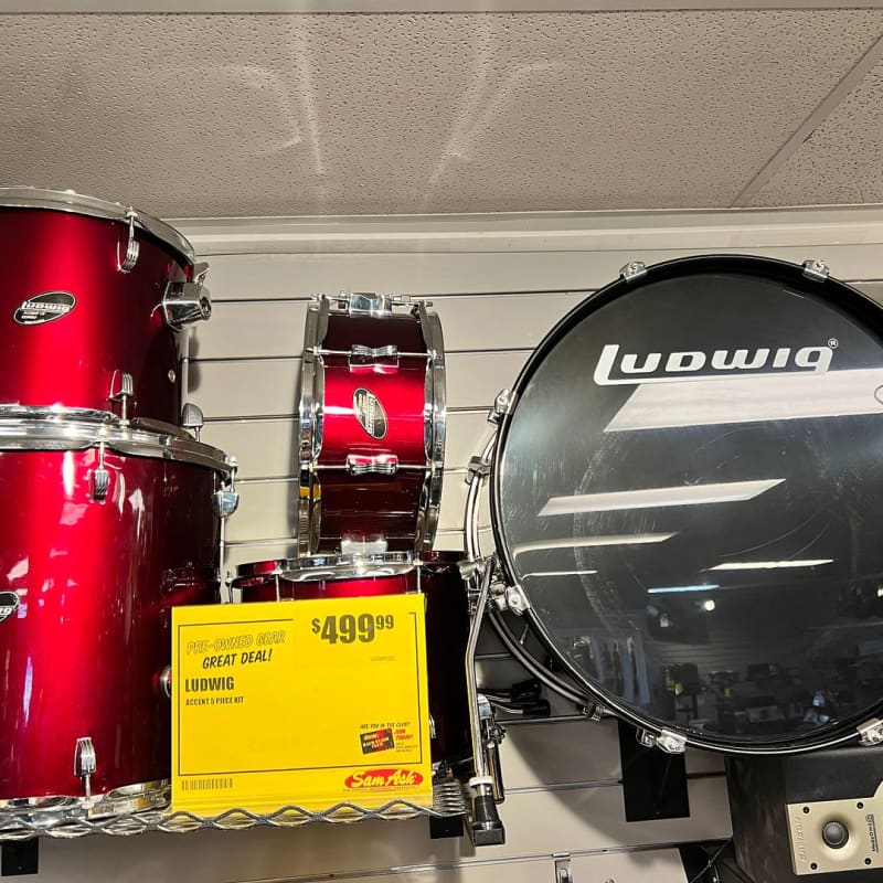 Ludwig Accent CS Custom 5-piece Drum Set with hardware