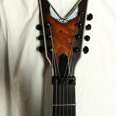 Dean ML Select Multiscale 7-string Kahler electric Guitar NEW w/Case Tremolo - Burl Black Burst image 4