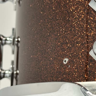 Craviotto 20/10/12/14" VIDEO Solid Maple Drum Set - 2016 Copper Sparkle Lacquer image 23