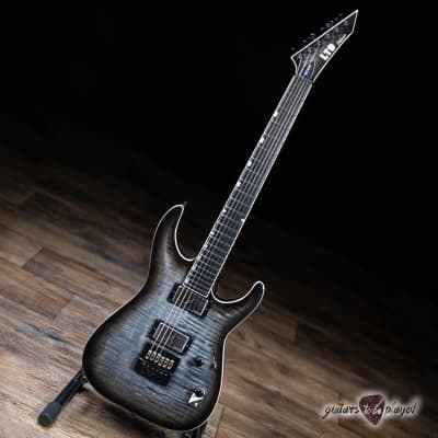 ESP LTD MH-1000FM Evertune Fishman Fluence Guitar – Charcoal Burst for sale