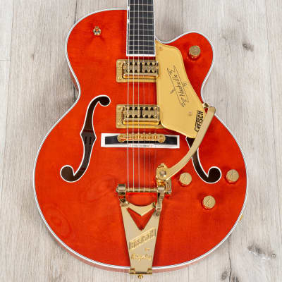 Gretsch G6120TG Players Edition Nashville Hollow Body Guitar, Orange Stain image 1