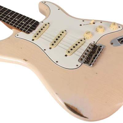 Fender Custom Shop 1964 Stratocaster, Relic, Super Faded Aged Shell Pink image 4