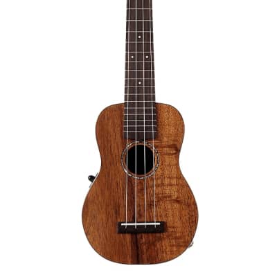 Ovation Ukulele Soprano elettro-acustico Natural Koa