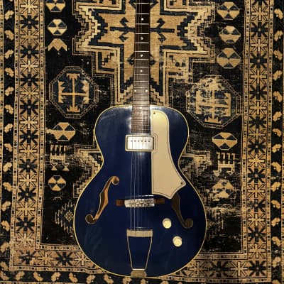 1956 Rare Blue National Archtop 1125 image 2
