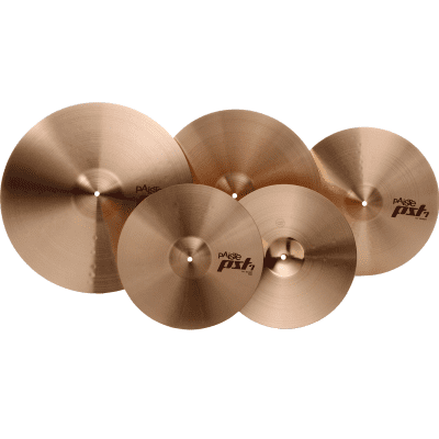 Paiste PST-7 Heavy/Rock Set 14" / 16" / 20" w/ Free 18" Heavy Crash Cymbal Pack image 2