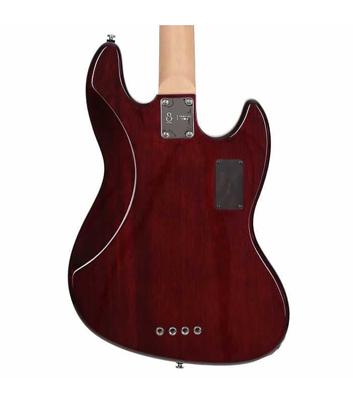 Basse Electrique 5 Cordes M. Miller V3-5 RS RN Red Satin