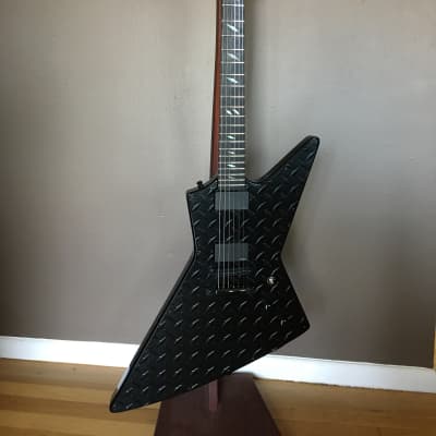 Black Diamond Custom Shop Xpro Diamond plate (het styled) guitar w/case Hand Built image 14