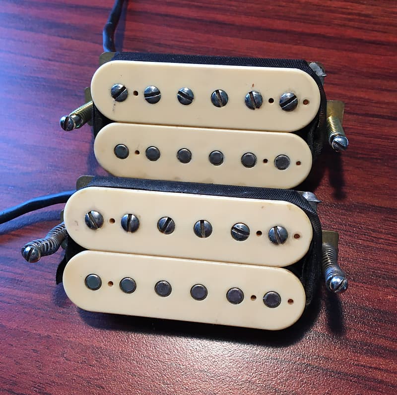 Vintage 70’s Dimarzio DP103 PAF Humbuckers Matched SET Pickup Cream Early NM