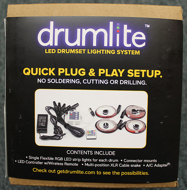 DrumLite Single LED Band Lighting Kit for 10/12/16/22 Drums