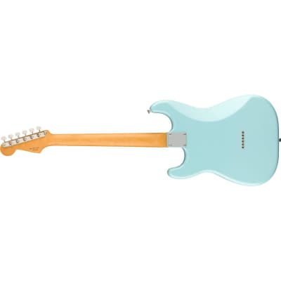 Fender Noventa Stratocaster Electric Guitar, Maple Fingerboard, Daphne Blue image 10