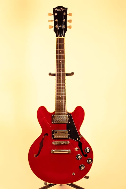 very Rare GRASS ROOTS | ESP GUITARS MINI Semi Acoustic see-through