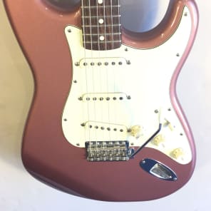 Fender 60's Reissue Stratocaster 1998 Burgundy Mist/Rosewood image 3