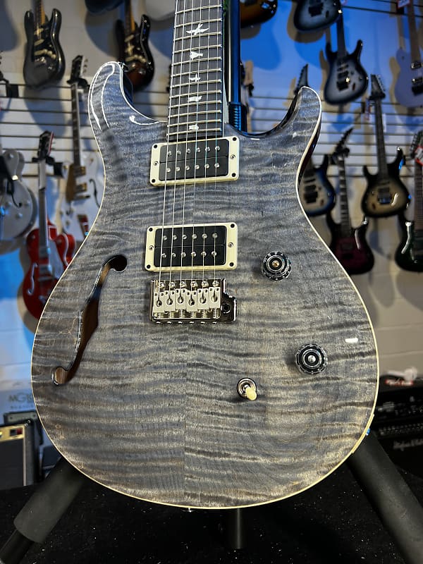 PRS CE 24 SemiHollow Electric Guitar Faded Gray Black Auth Reverb