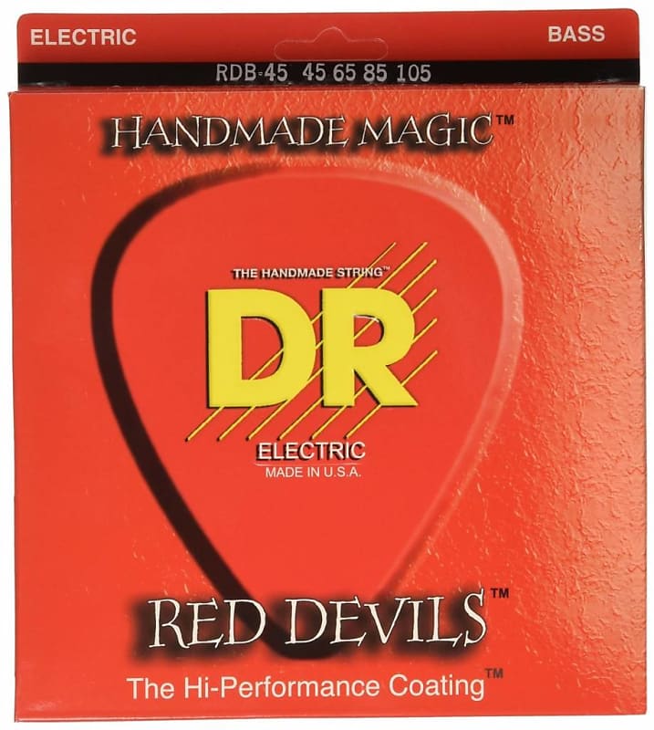DR RDB-45 Red Devil 4-String Bass Set, 45-105 image 1