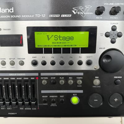 Roland TD12 electronic drum module fully working - TIME CAPSULE! With case + Roland MIDI cable