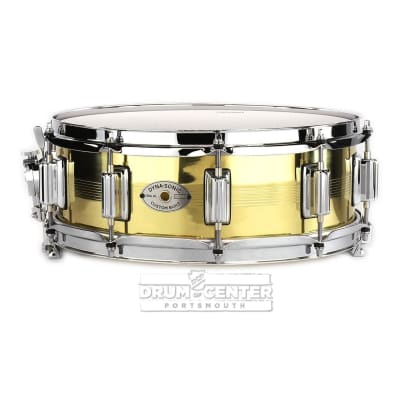 Rogers Dyna-sonic 7-Line Brass Snare Drum 14x5 image 3