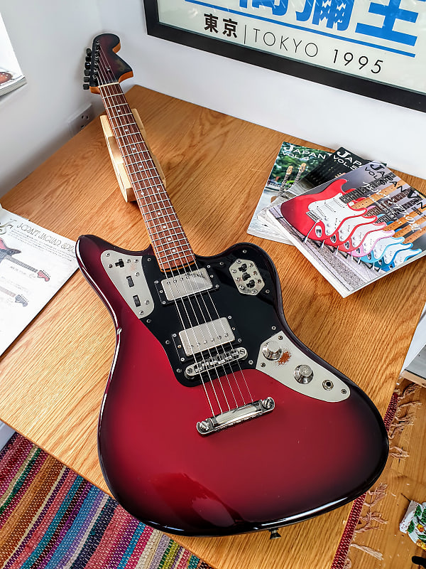 Fender Jaguar JGS-78 HH (99-02) - Gunmetal Red Burst, CIJ