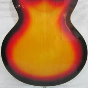 Vox Super Lynx 1966 Sunburst Vintage Guitar Very Clean No Case Eko image 7