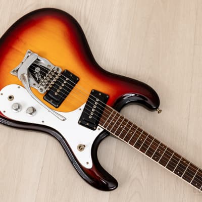 1991 Mosrite Ventures Model USA-Made "Built in Soul" Sunburst w/ Vibramute & Case, Semie Moseley image 9
