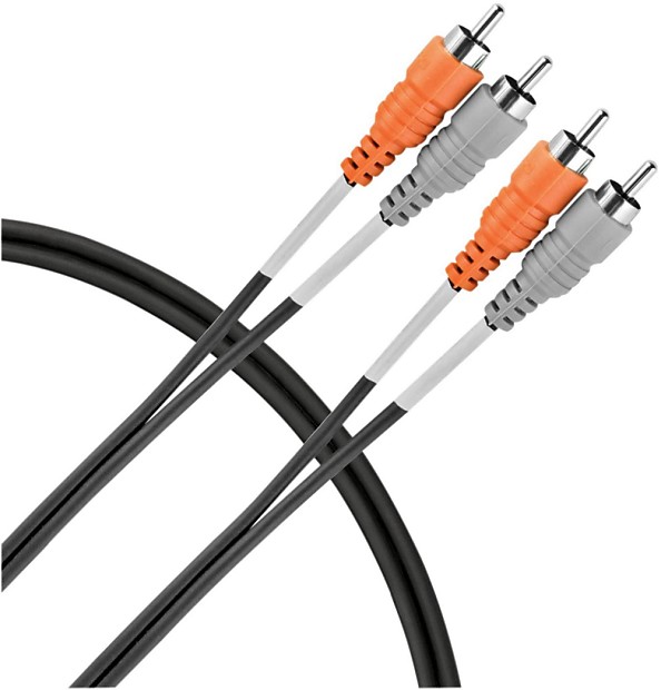 Live Wire P3DP RCA to RCA Dual Patch Cable - 1m image 1