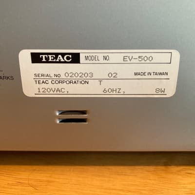 TEAC EV-500 Cassette Deck - Dolby HX PRO - for Repair or Parts image 7