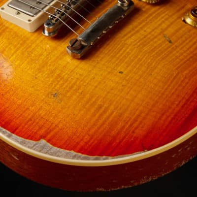Gibson Custom Shop Made 2 Measure Murphy Lab '59 Les Paul Standard Murphy Painted Ultra Heavy Aged Orange Lemon Fade/NOS image 21