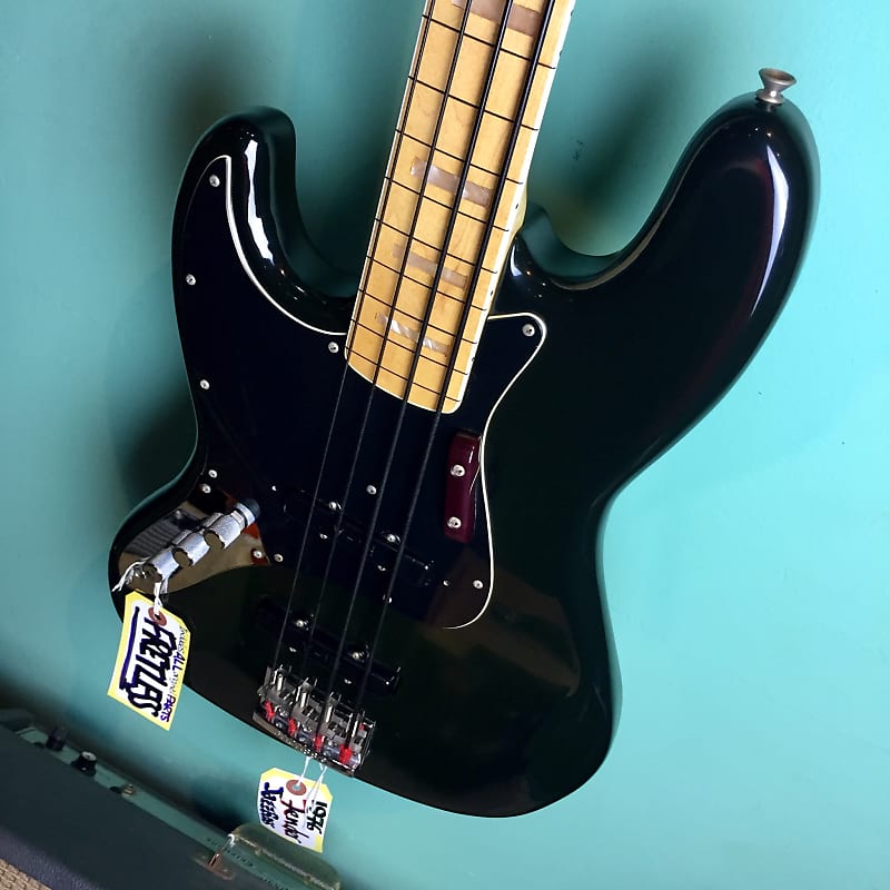 Fender Lefty Fretless Jazz Bass 1976 Black image 1