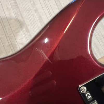 2008 Fender Standard Stratocaster  Left-Handed Midnight Wine Made in Mexico w/Hard Case image 10