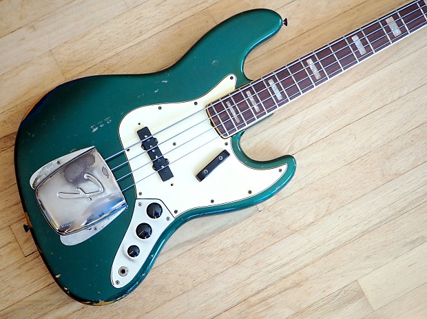 1968 Fender Jazz Bass Vintage Custom Color Lake Placid Blue w/ Original Case