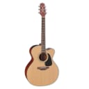 Takamine P1JC Jumbo Cutaway Acoustic Electric Guitar With Case, Natural Satin