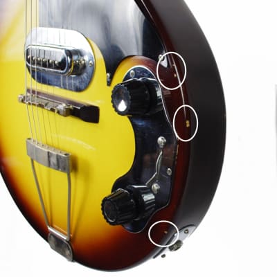Magnatone Mark IV 1957 Sunburst Electric Guitar image 5