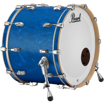 Pearl Music City Custom 18"x16" Reference Series Bass Drum w/o BB3 Mount SHADOW GREY SATIN MOIRE RF1816BX/C724 image 3