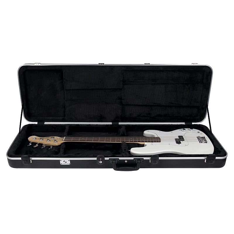 STBC-500 | Lightweight & Compact ABS Road Case for Electric Bass Guitar w/ TSA Approved Locking Latch and EPS Foam Plush Interior image 1