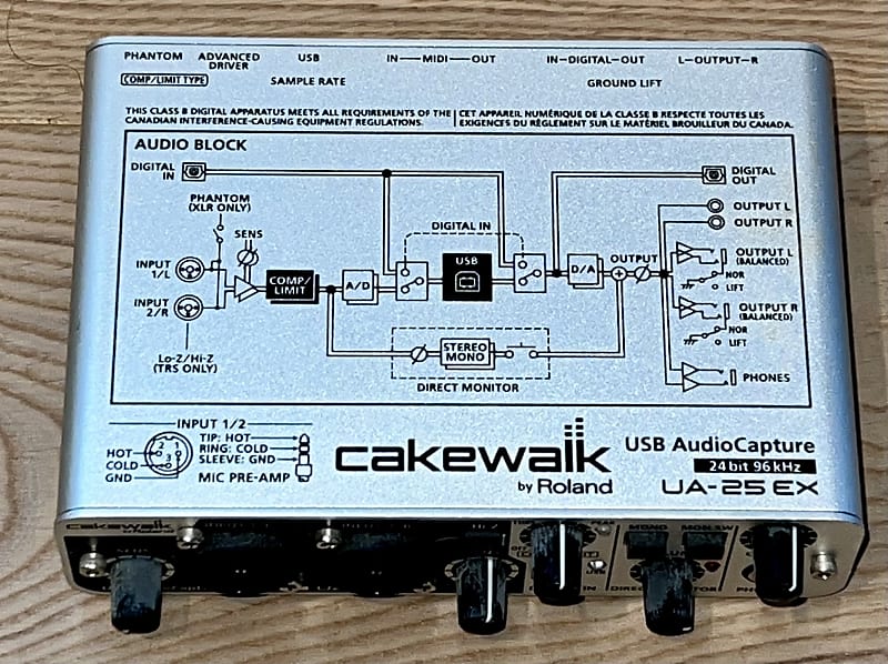 DTM・DAW cakewalk by Roland UA-25EX Roland/Cakewalk UA-25EX USB Stereo Audio Capture & MIDI