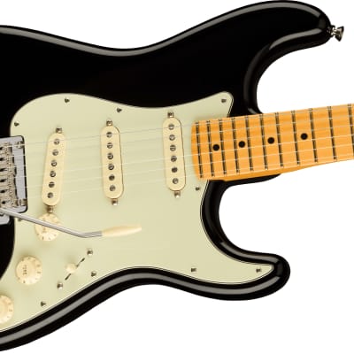 Fender American Professional II Stratocaster Maple Fingerboard Electric Guitar - Black-Black image 7